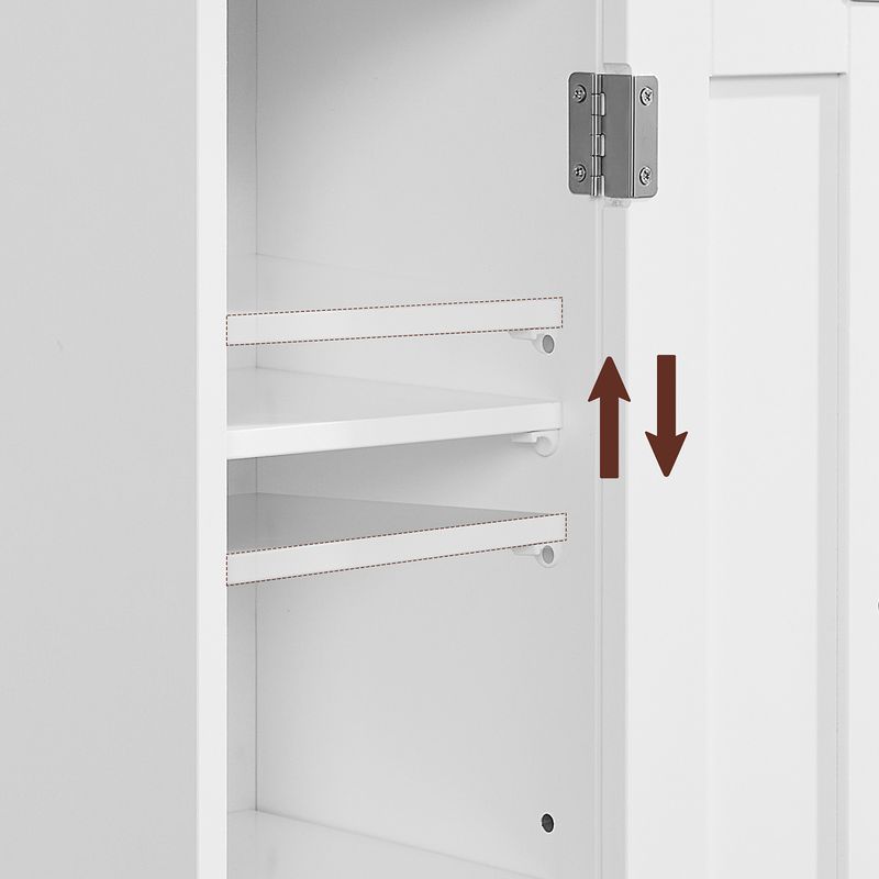 Songmics VASAGLE Toilettenschrank schmal mit verstellbaren Ablagen Hotsell