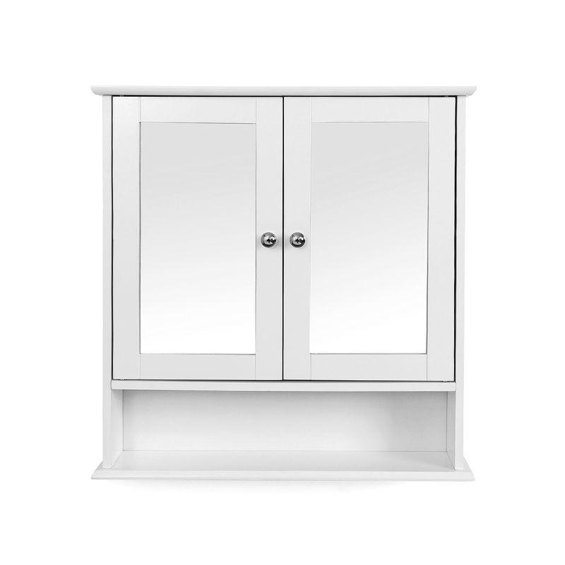 Songmics VASAGLE Spiegelschrank mit offenem Fach Wandmontage Exklusivangebot