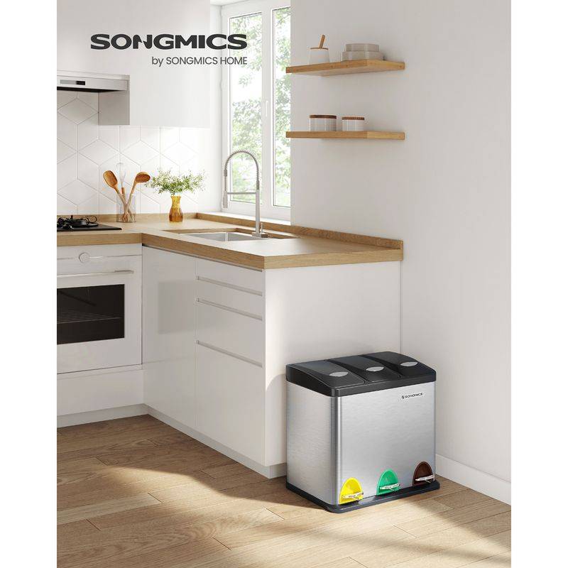 Songmics SONGMICS Mülleimer mit 3 getrennten Fächern Muttertagsangebot