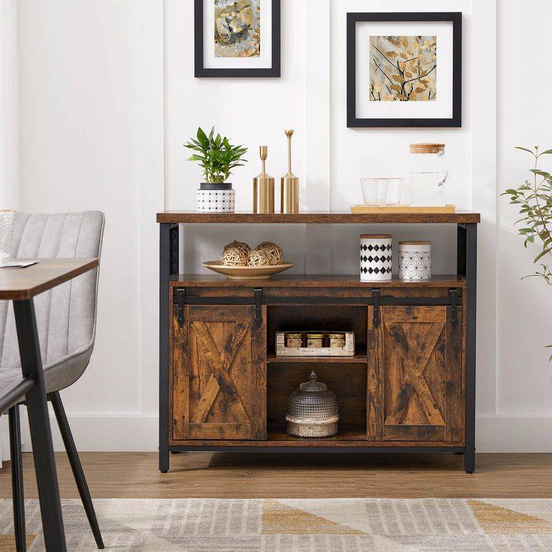Songmics VASAGLE Sideboard mit 2 Schiebetüren Zeitlich begrenztes Angebot