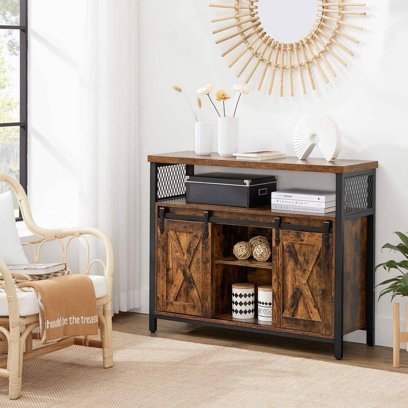 Songmics VASAGLE Sideboard mit 2 Schiebetüren Zeitlich begrenztes Angebot