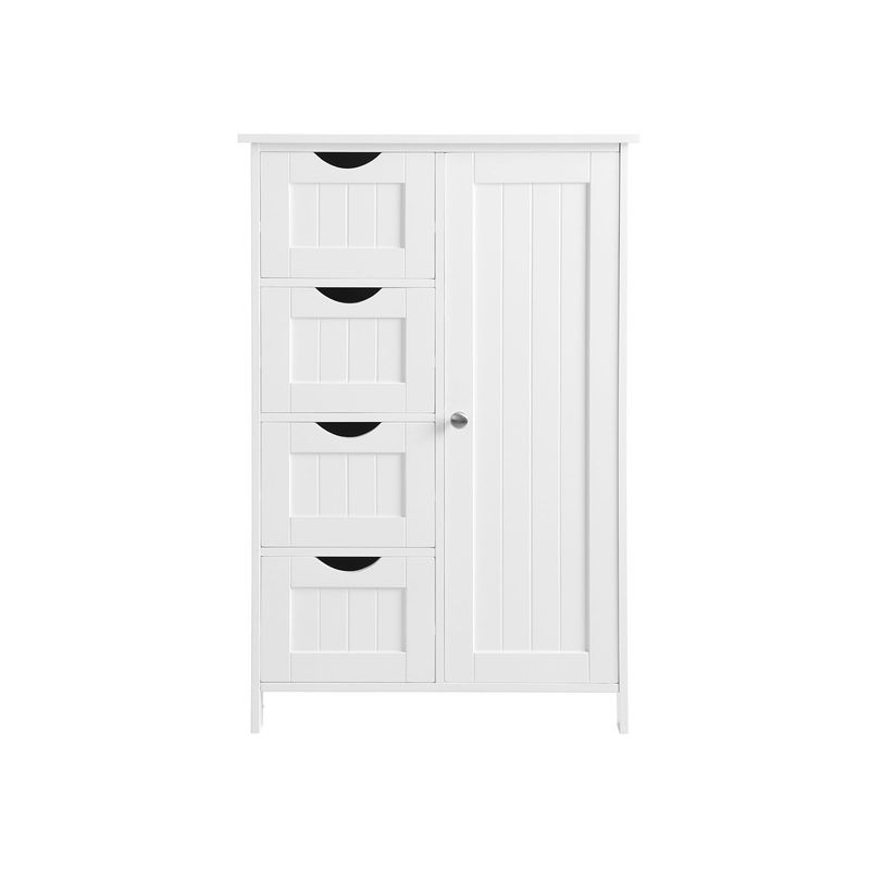 Songmics VASAGLE Badezimmerschrank mit 4 Schubladen und 1 Schrank mit verstellbarer Ablage Exklusive Angebote