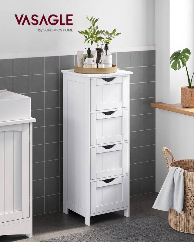 Songmics VASAGLE Badezimmerschrank mit 4 Schubladen Blitzangebot