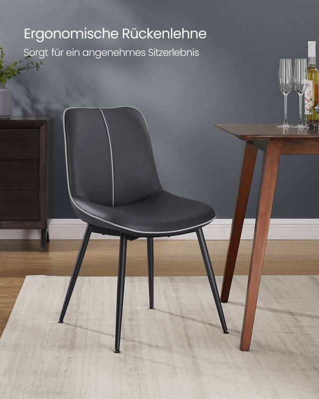 Songmics VASAGLE Esszimmerstuhl mit Rückenlehne Neueste Stile