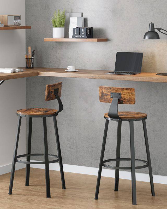 Songmics VASAGLE 2er Set Barstühle Industrie-Design Begrenzt auf 3 Tage