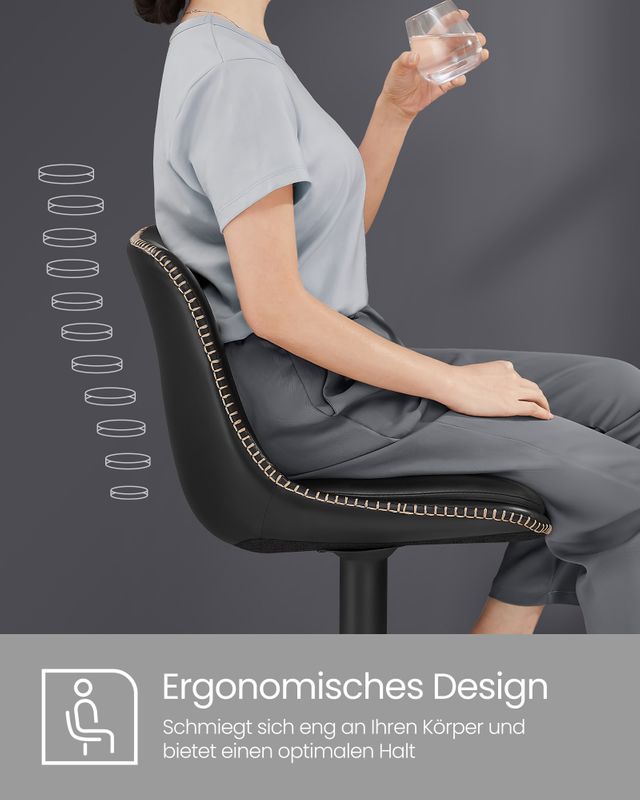 Songmics VASAGLE Barhocker 2er Set mit Rückenlehne Black Friday Preise