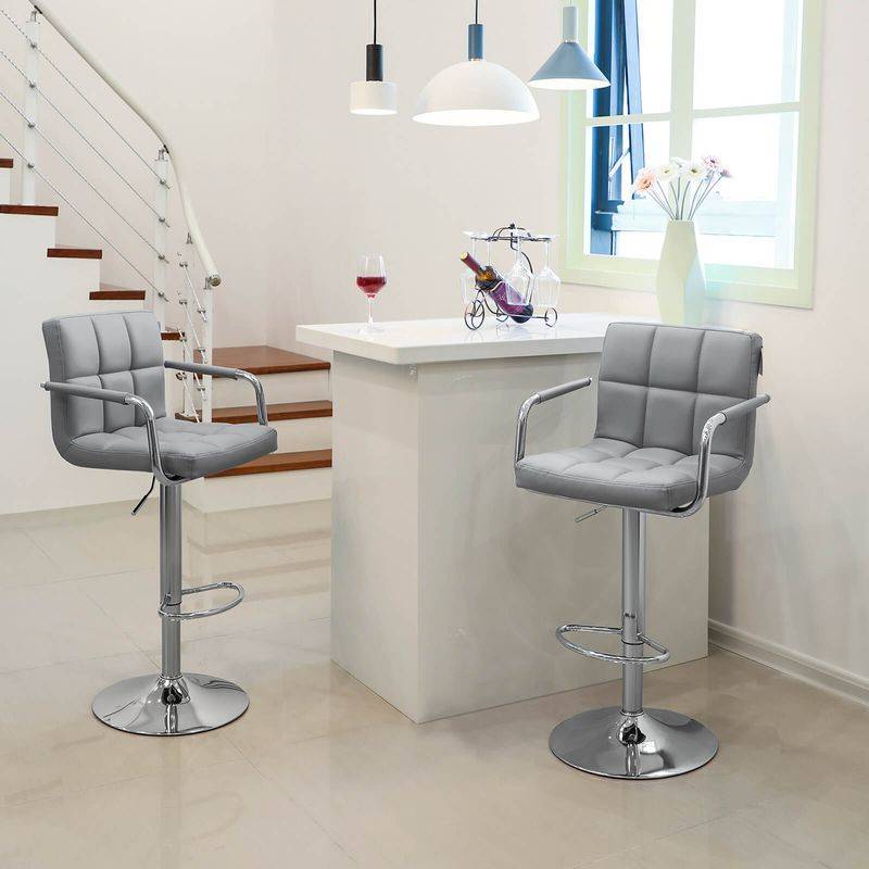 Songmics SONGMICS 2er-Set Barhocker mit Armlehnen zollfrei