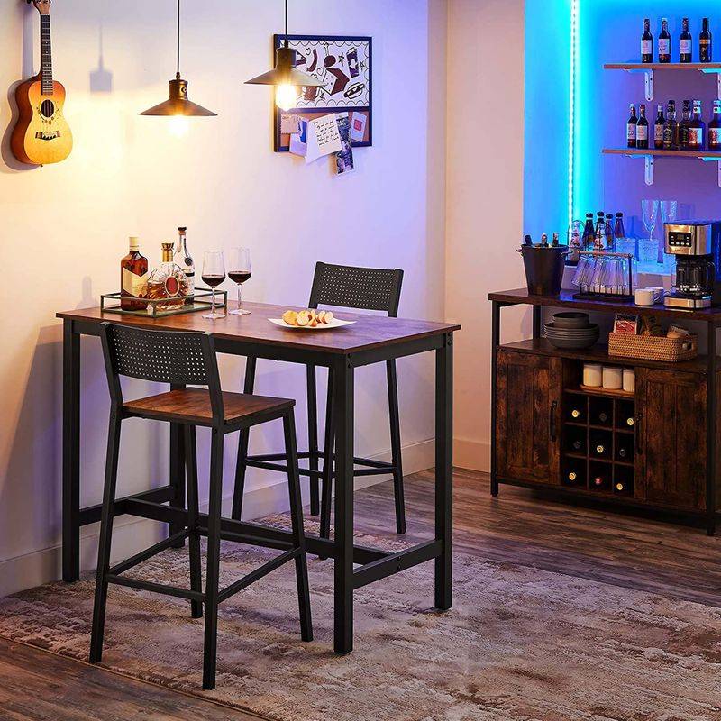 Songmics VASAGLE Industrie-Design Barhocker 2er Set 2025