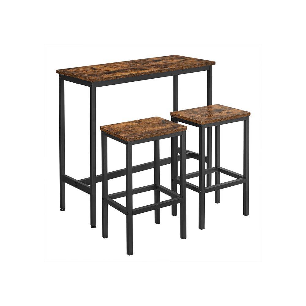 Songmics VASAGLE Industrie-Design Bartisch-Set