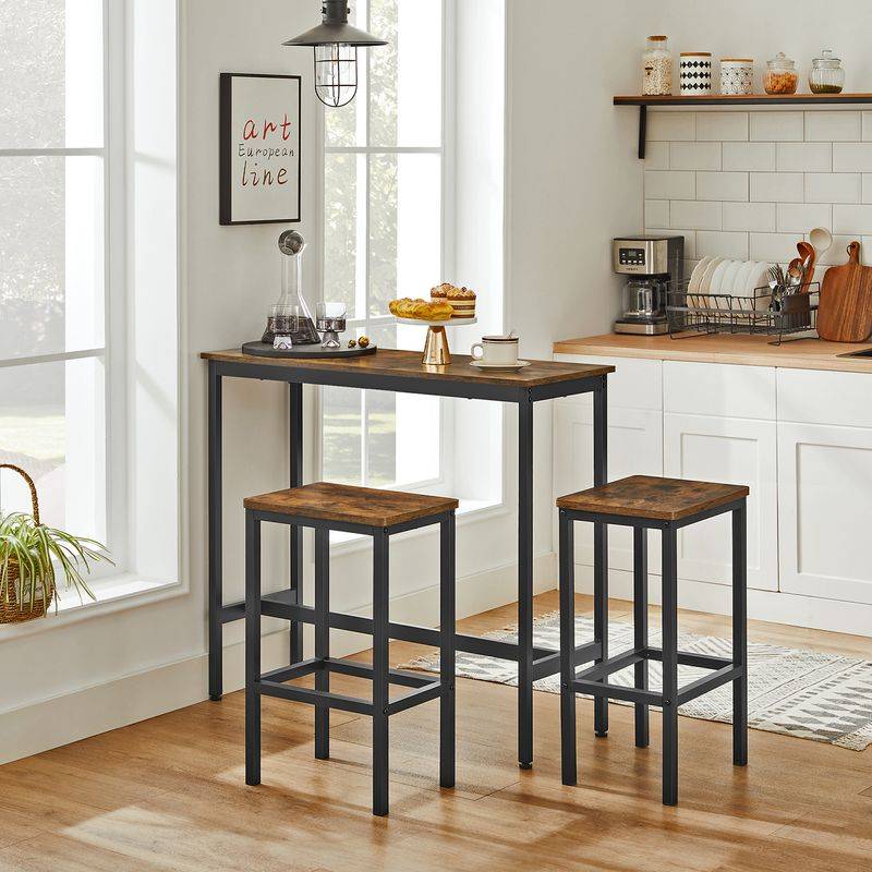 Songmics VASAGLE Industrie-Design Bartisch-Set Fabrik Onlineshop