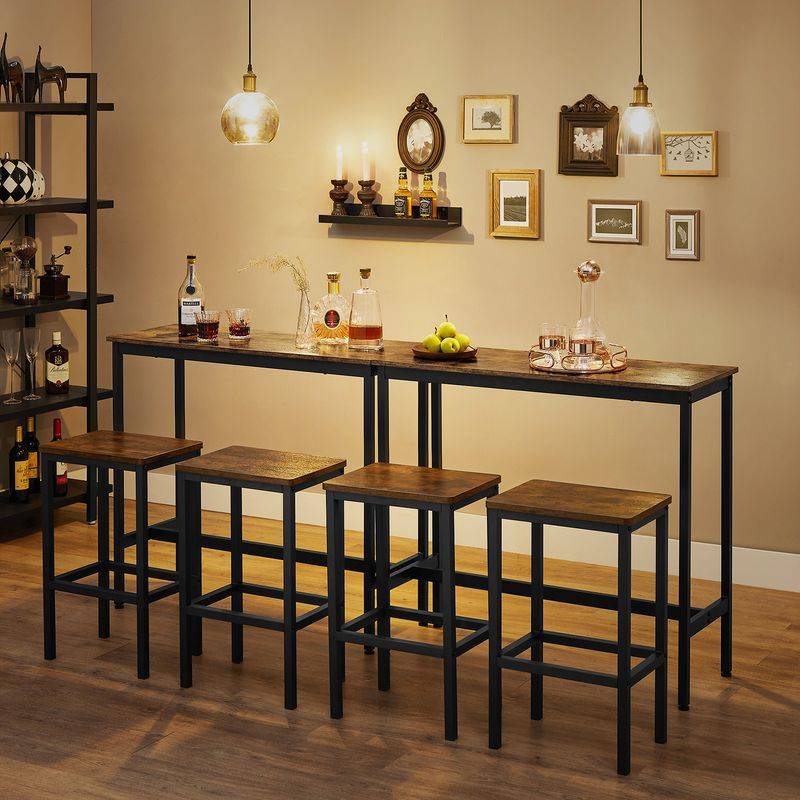 Songmics VASAGLE Industrie-Design Bartisch-Set Fabrik Onlineshop