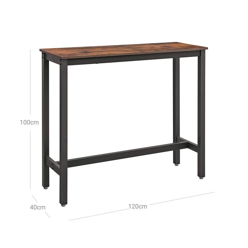 Songmics VASAGLE Schmaler Bartisch im Industriestil Flash Sale