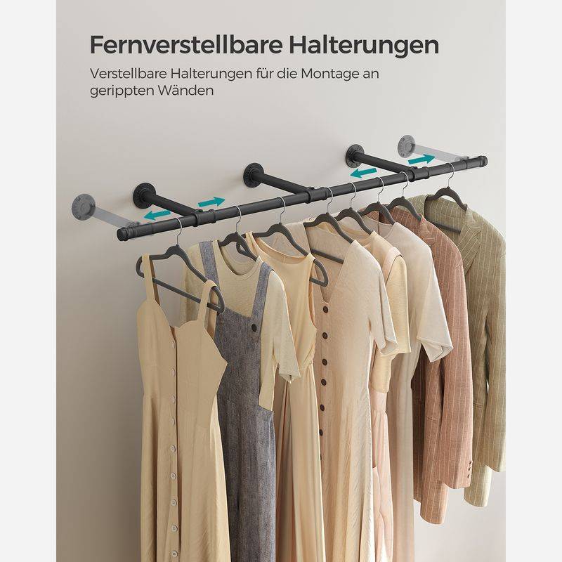 Songmics SONGMICS Kleiderstange für die Wand Industrie-Design Cyber Monday
