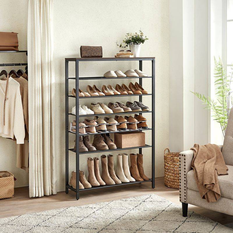 Songmics VASAGLE Schuhregal mit 7 Gitterablagen Tiefpreis