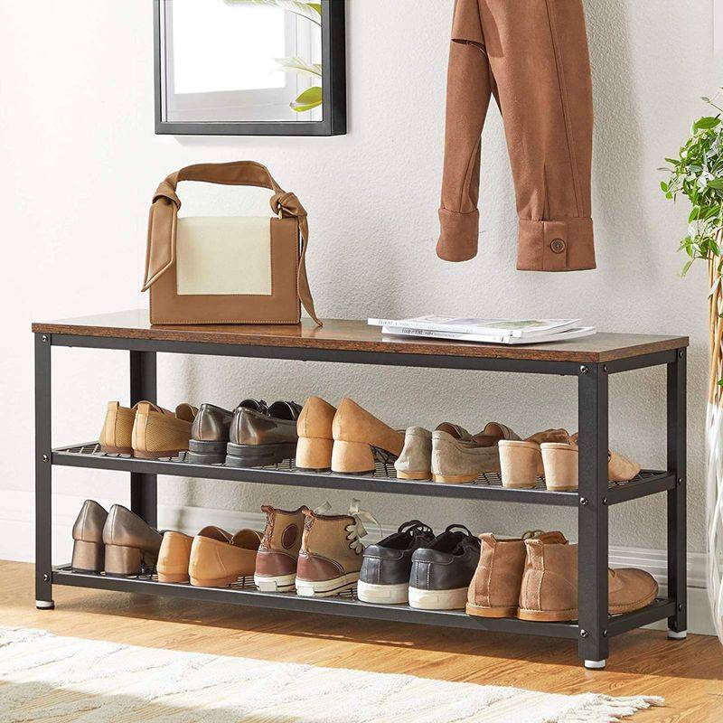 Songmics VASAGLE Schuhregal mit 2 Ablagen Kostenloser Versand international