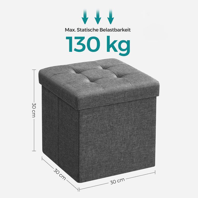 Songmics SONGMICS 30 cm Sitzbank mit Stauraum klappbar Fabrikladen