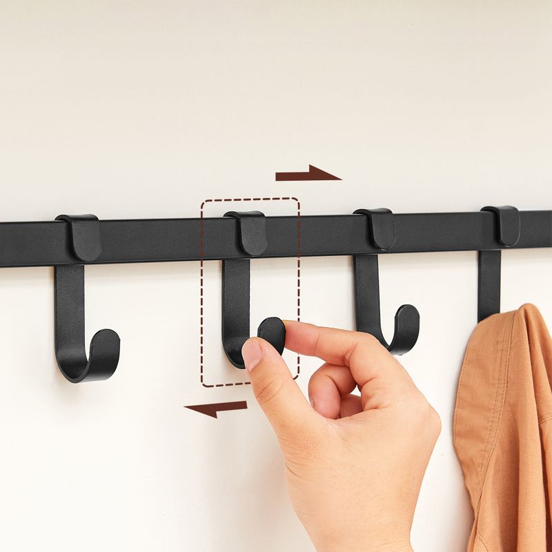 Songmics VASAGLE Wandgarderobe mit Ablage und 5 abnehmbaren Haken Limitierter Zeitrabatt