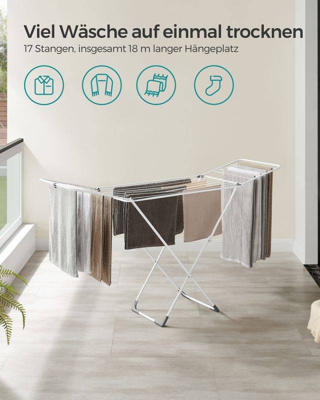 Songmics SONGMICS Standtrockner klappbar für Innen- und Außenbereich Osterangebot
