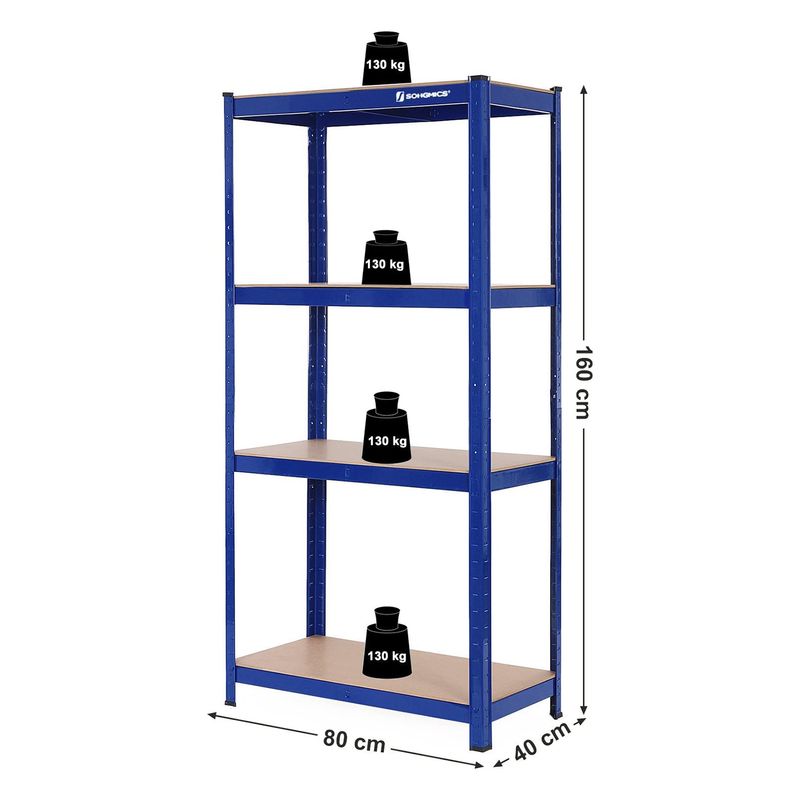Songmics SONGMICS Schwerlastregal mit 4 verstellbaren Ablagen Sonderangebote