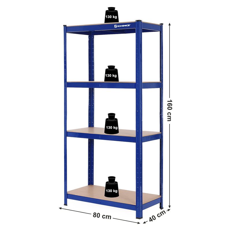 Songmics SONGMICS 2er Set Kellerregal 160 cm hoch VIP-Rabatte