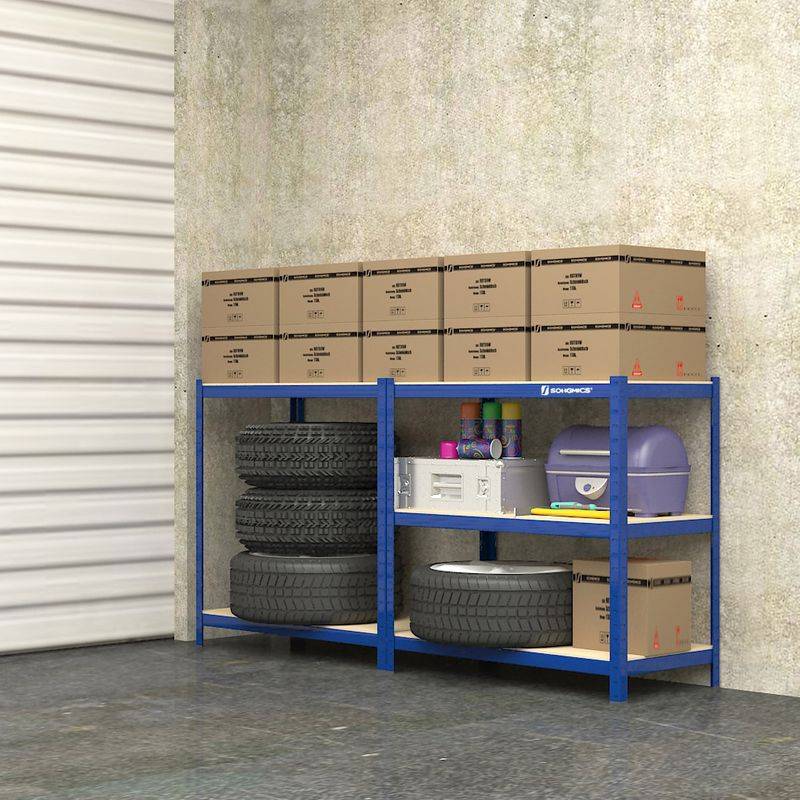 Songmics SONGMICS Schwerlastregal 650 kg Blau Begrenzte Freigabe