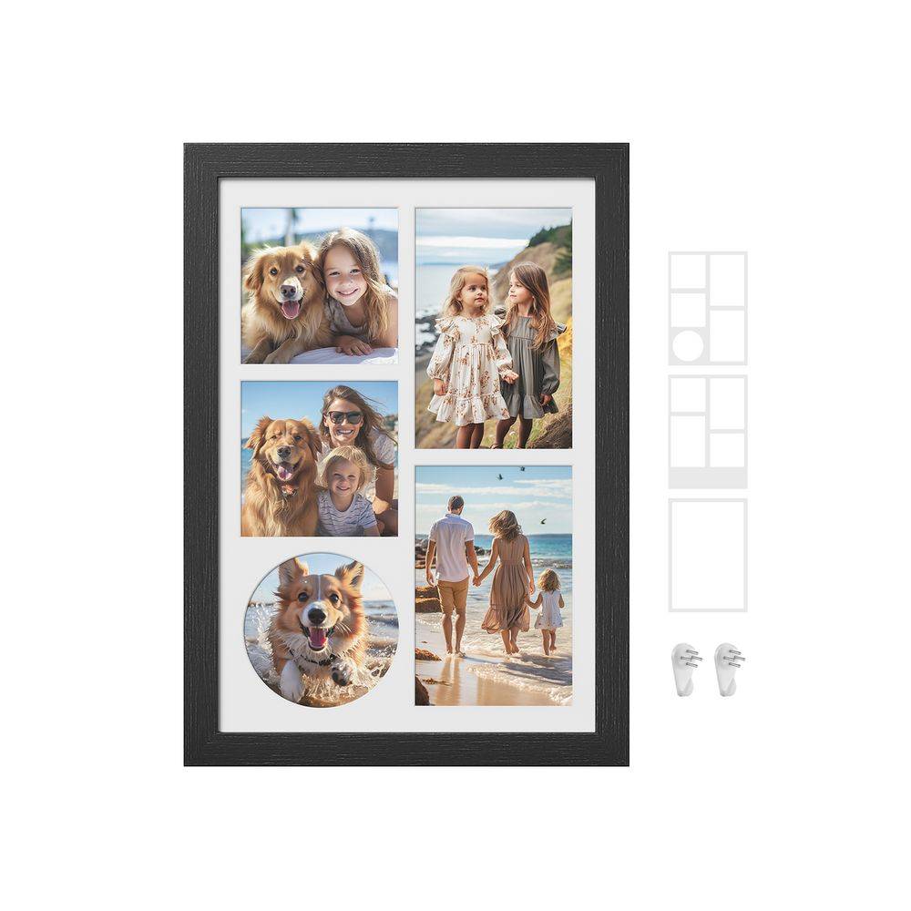 Songmics SONGMICS Bilderrahmen A4 für mehere Bilder eschenschwarz Kostenloser Versand international