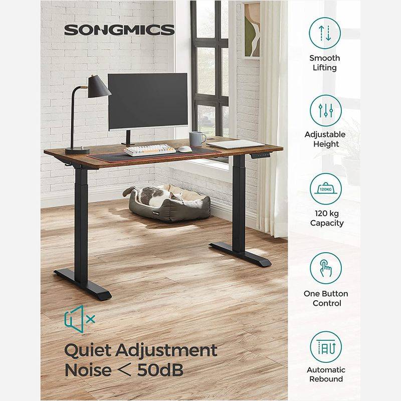 Songmics SONGMICS Elektrisch höhenverstellbarer Schreibtisch mit Doppelmotor Rabatte dieses Monats