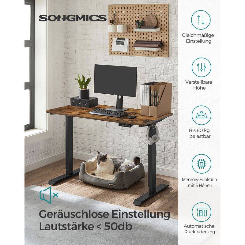 Songmics SONGMICS Höhenverstellbarer Schreibtisch mit 3 Voreinstellungen Auslauf
