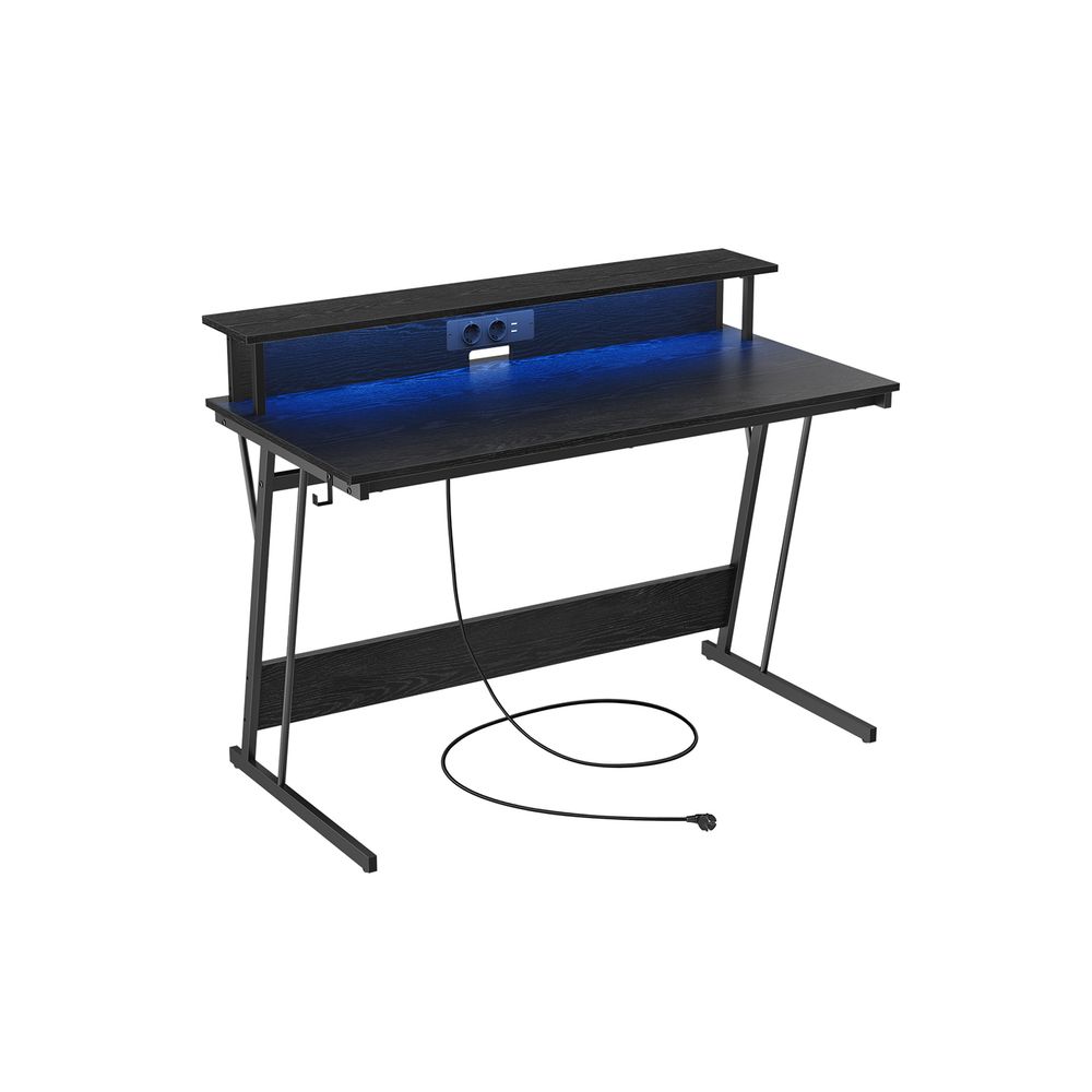Songmics VASAGLE Gaming-Tisch mit LED-Beleuchtung