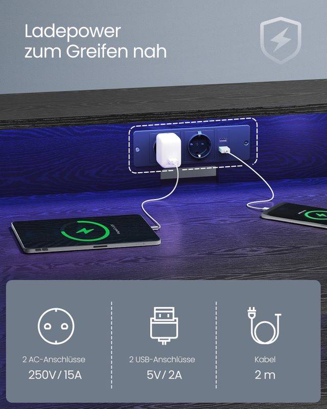 Songmics VASAGLE Gaming-Tisch mit LED-Beleuchtung Verkauf