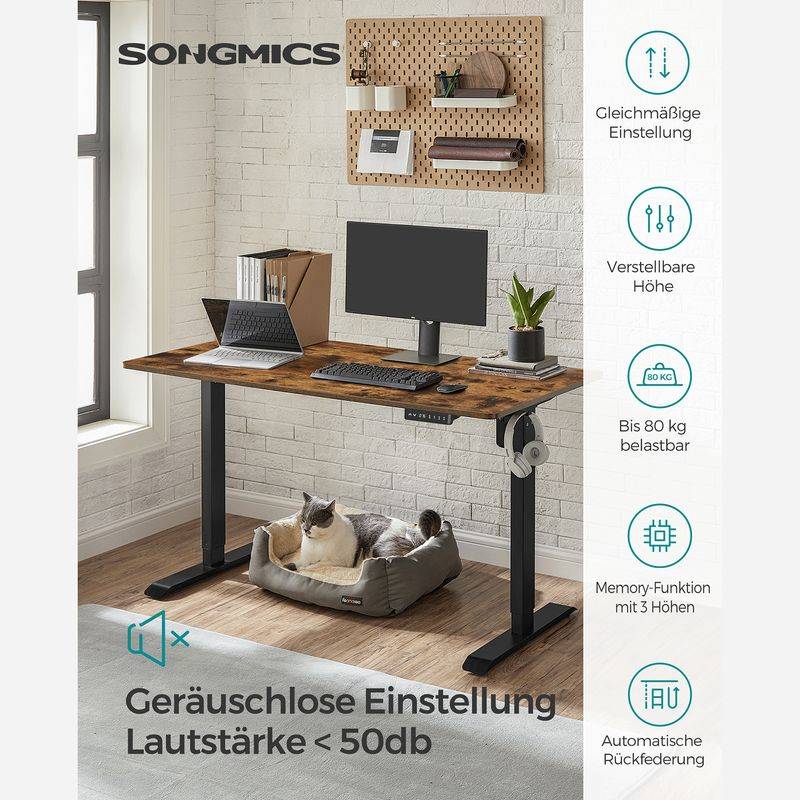 Songmics SONGMICS Stufenlos höhenverstellbarer Schreibtisch Angebote
