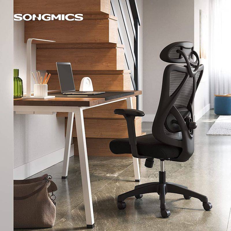 Songmics SONGMICS Bürostuhl mit verstellbarer Lendenstütze und Kopfstütze Osterangebot