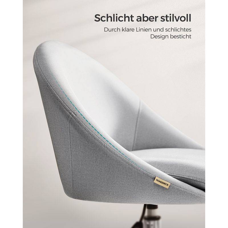 Songmics SONGMICS Homeoffice Stuhl höhenverstellbar mit gepolstertem Kissen Blitzangebot