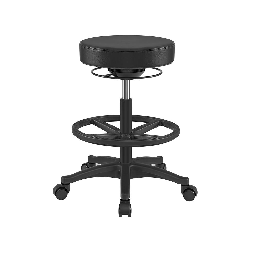 Songmics SONGMICS Bürohocker 59,5-81 cm schwarz