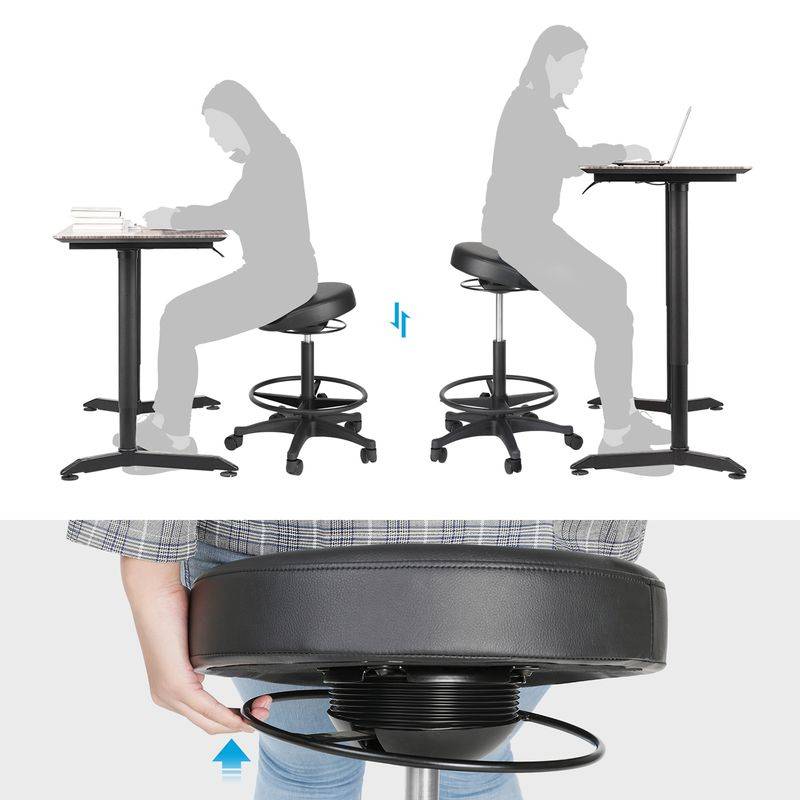 Songmics SONGMICS Bürohocker 59,5-81 cm schwarz Bestseller