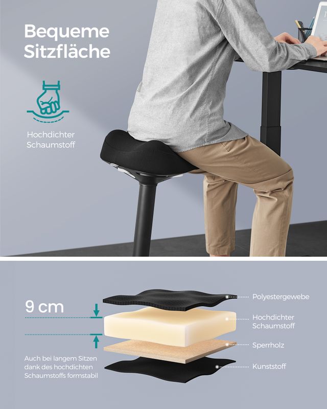 Songmics SONGMICS Stehhocker höhenverstellbar und modern Räumungsverkauf