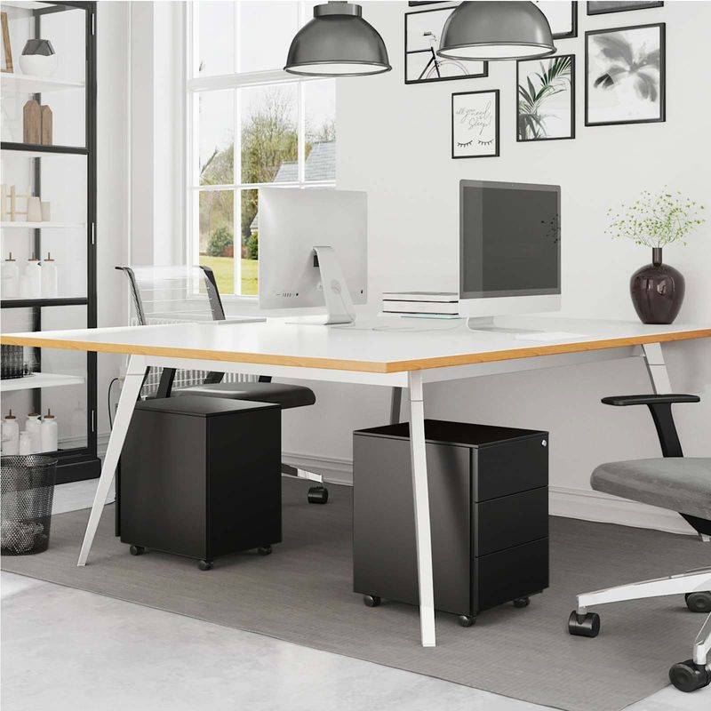 Songmics SONGMICS Mobiler Aktenschrank mit 3 Schubladen Super Sparpreis
