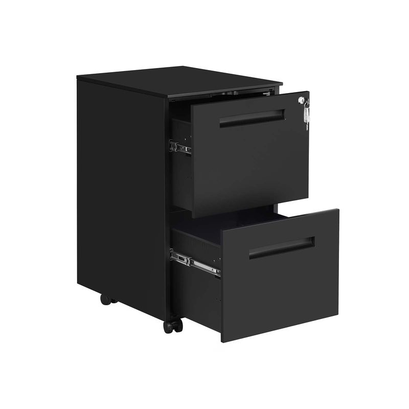 Songmics SONGMICS Abschließbarer Aktenschrank mit 2 Schubladen Wochenangebot