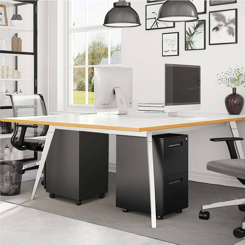 Songmics SONGMICS Abschließbarer Aktenschrank mit 2 Schubladen Wochenangebot