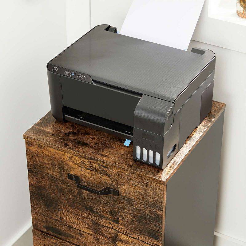 Songmics VASAGLE Rollcontainer vintagebraun-schwarz Zeitbegrenzte Promotion