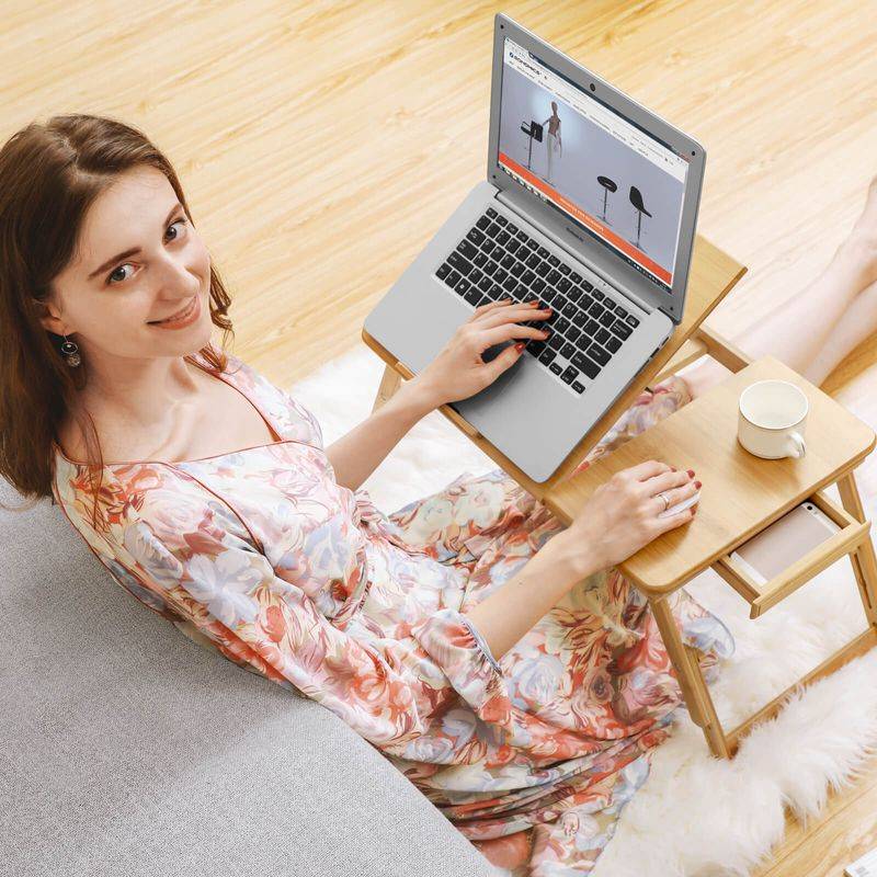 Songmics SONGMICS Verstellbarer Laptoptisch Bambus Bis zu 60% Rabatt