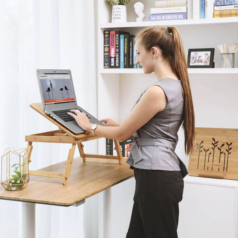 Songmics SONGMICS Verstellbarer Laptoptisch Bambus Bis zu 60% Rabatt