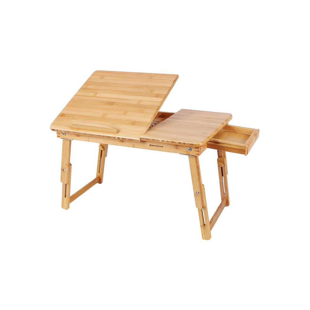 Songmics SONGMICS Höhenverstellbarer Laptoptisch Bambus