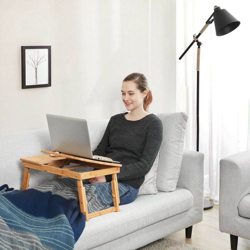 Songmics SONGMICS Höhenverstellbarer Laptoptisch Bambus Nur für heute