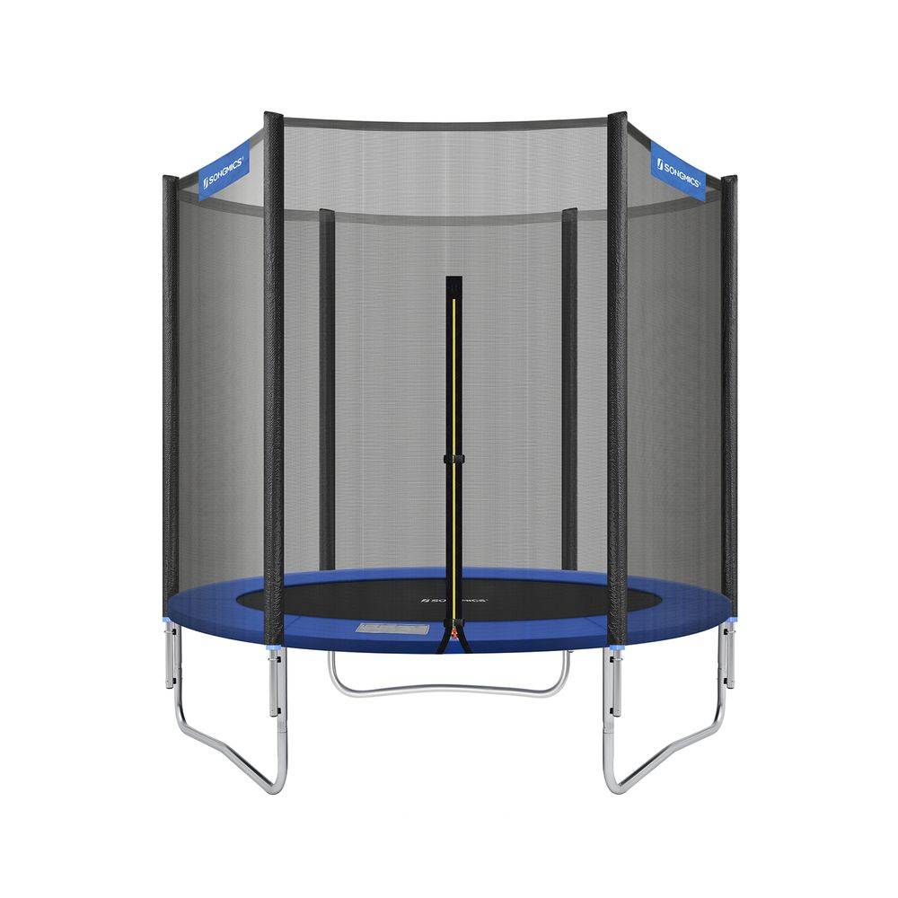 Songmics SONGMICS Trampolin Ø 183 cm Schwarz-Blau 50% Rabatt mit kostenlosem Versand