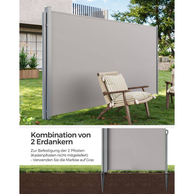 Songmics SONGMICS Erdanker für Standpfosten von Seitenmarkisen Zeitlich begrenztes Angebot