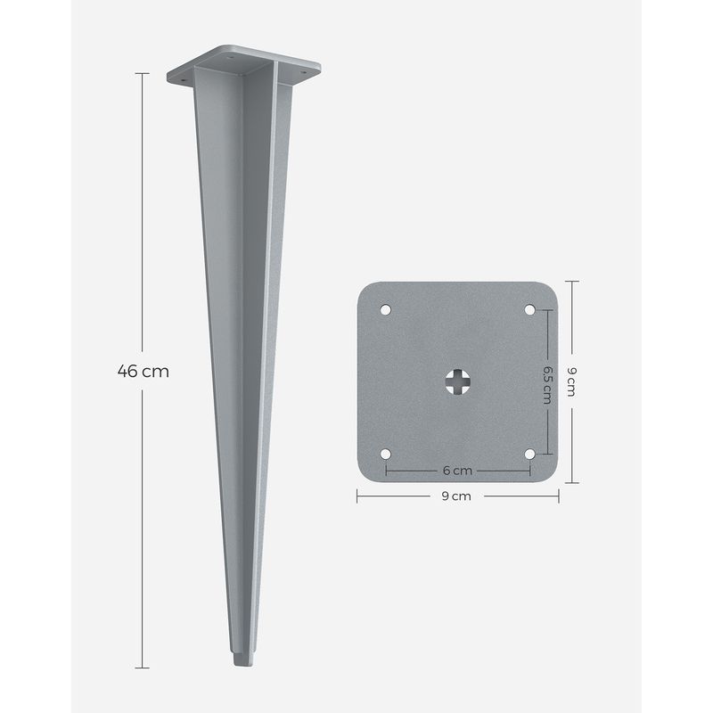 Songmics SONGMICS Erdanker für Standpfosten von Seitenmarkisen Zeitlich begrenztes Angebot