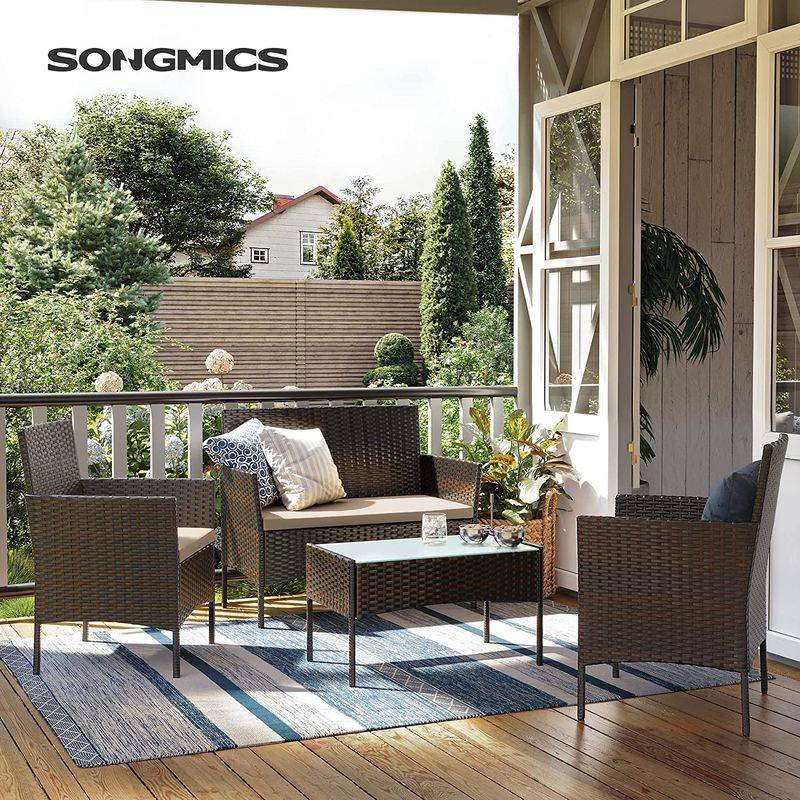 Songmics SONGMICS Gartenmöbel-Set aus PE-Polyrattan Neuheiten