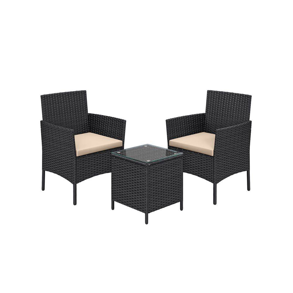 Songmics SONGMICS Gartenmöbel-Set aus PE-Polyrattan