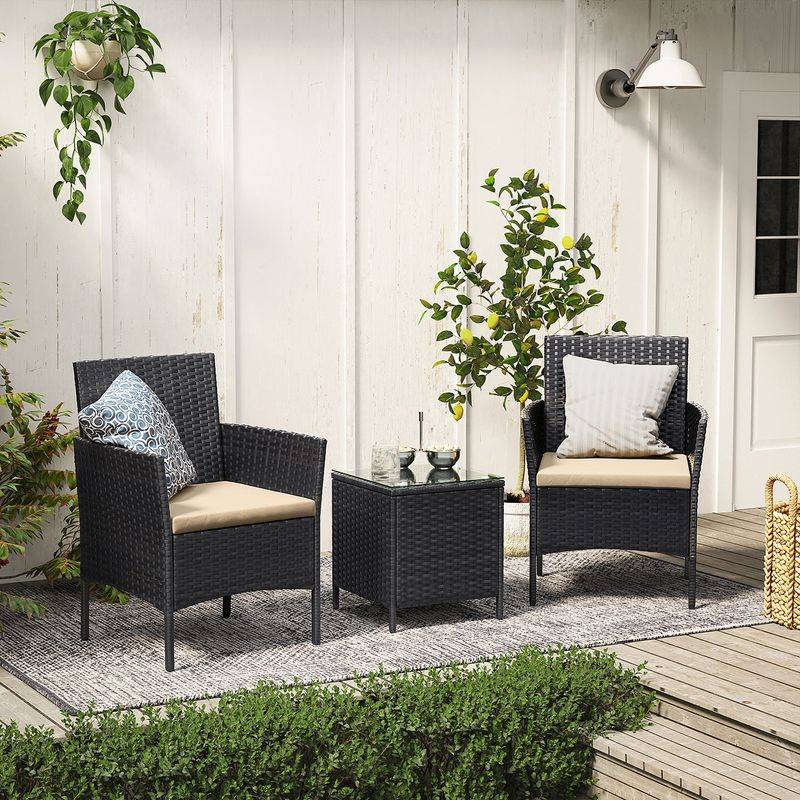 Songmics SONGMICS Gartenmöbel-Set aus PE-Polyrattan Bestseller
